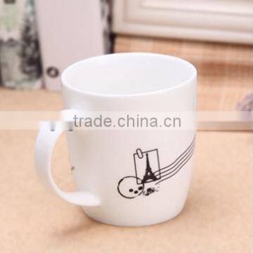 10oz Plain white bone china mugs wholesale