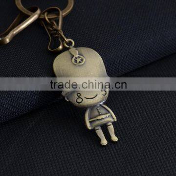Hot Sale Fashion Custom Metal Cartoon Keychain With Pendant Keyring KC13193 photo-2