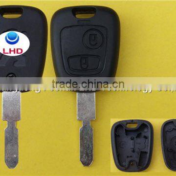 Big discountcar car master key remote key cover shell blank for Peugeot 2 button 406