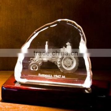 Lighted Photo Crystal Panel, Crystal Iceberg Photo Frame, Glass Picture Frame For Souvenir Gifts                        
                                                Quality Choice