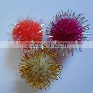 Party Decoration Acessories Tinsel Christmas Pompoms