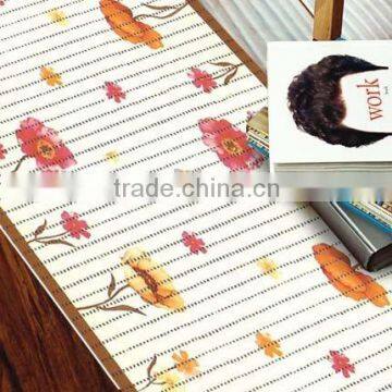 PVC Foam printed floor covering floral design home floor carpet