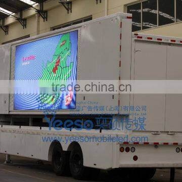 YEESO Innovative Design Outdoor LED Mobile Advertising C40 stage container Equipped with multimedia playing system for show!!!