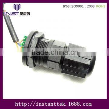 INST RJ45 IP67 Waterproof Cable Connector Watertight Connector