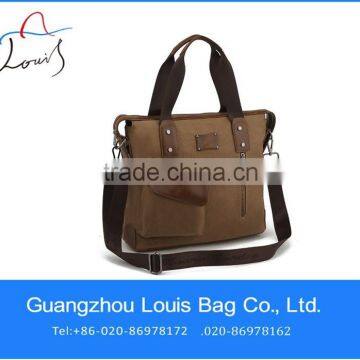 2015 New Style Fashion Canvas Beach Bag OEM Leather canvas Bag Factory