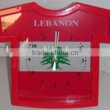 Country mark Clock Lebanon Clock Football Club Team Clock Custom Logo Clock