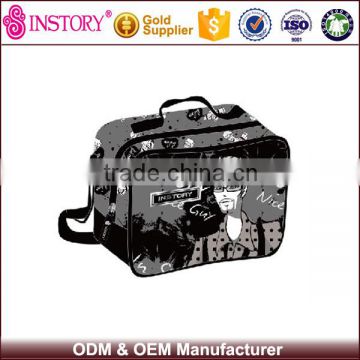 Black Polyester Adult Office Men's Lunch Bag