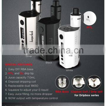 Factory supply high quality best price kanger starter kit dripbox 160