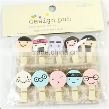 Small wood clip children's memo clip to clip the photo daily household PN6358