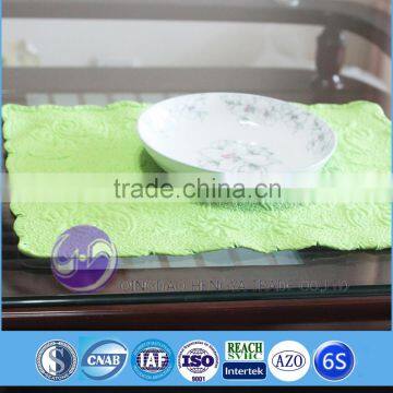 2015 China wholesale kitchen accessory custom oem yarn-dyed jacquard fabric table mat