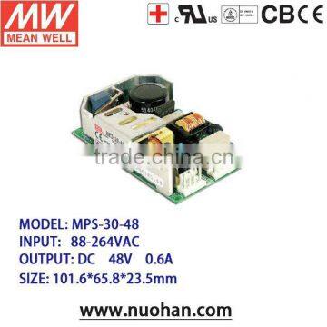 Meanwell 48v switching power supply 30w/30W Single Output for Medical Type/switching power supply transformer