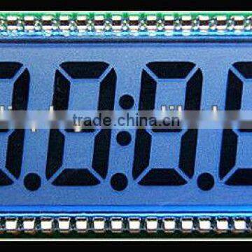 4 digital segment lcd display with blue backlight lcm