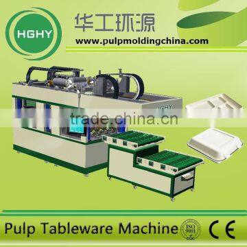 disposable paper food box pulp molding machine by HGHY