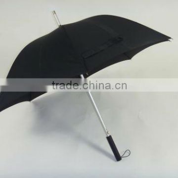 Alumumin Shaft Pongee Black Umbrella