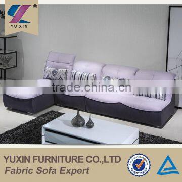 purple cute small sofa sectional fabric sofa with removable cover