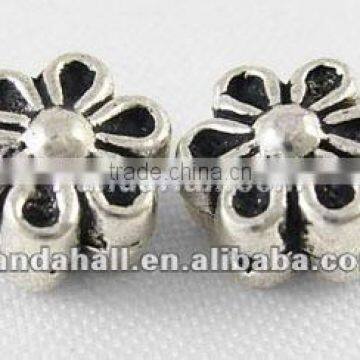 Tibetan Silver Ancient Beads, Archaize, Lead Free(LF0252Y)