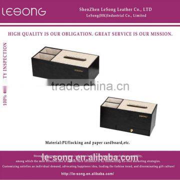 2015 Mutifunctional Decorative Cardboard Leather Tissue Box