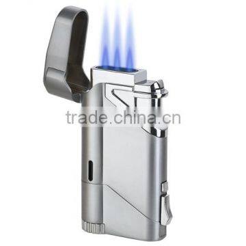 Wenzhou Teling popular metal material Triple torch lighter