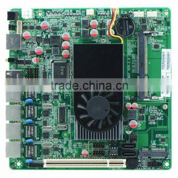 ITX-M5F Mini itx Motherboard with 4 LAN Atom D525 Firewall Motherboard