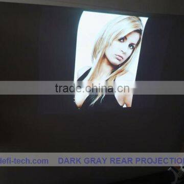 Double-sided imaging,Cheapest Price Free shipping holographic rear projection screen film dark grey 1 square meter,