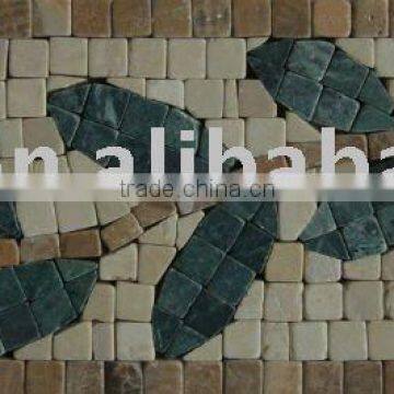 YFL107 Lava Mosaic Border line Art Marble Mosaic