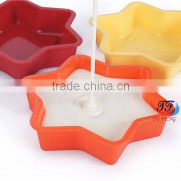 2016 Star Shaped Colorful Silicone decorating Cake Mold for family