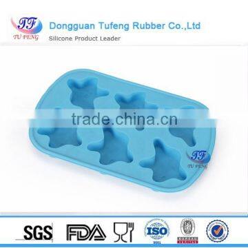 Food Grade Cheap Promotional Snowflake Shape Silicone Custom Ice Cube Tray