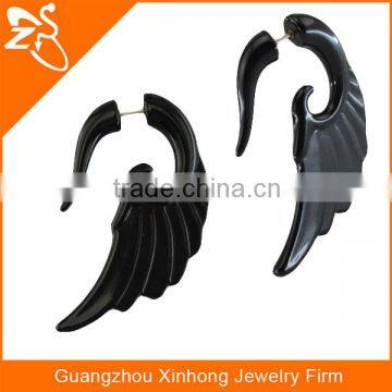 black acrylic cheater ear plug