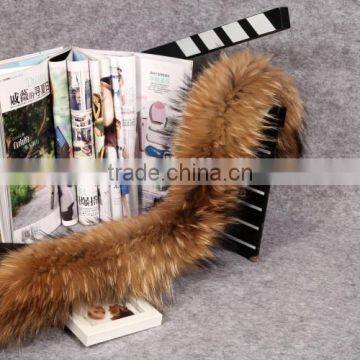 Natural Raccoon Fur For Hood / Real Fur Collar / Chinese Raccoon Fur Trim photo-6
