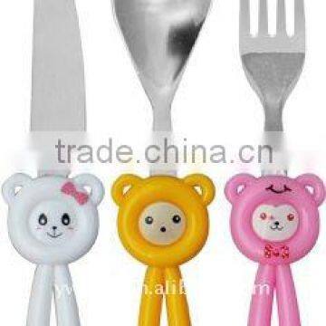 cartoon cat tableware sets stainless steel