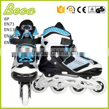 Wholesale Adjustable High Rebound pu Wheel Blue Kids Roller Skate photo-6