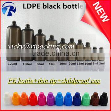 10ml 30ml PE E-liquid dropper bottles with CFR1700.20 Flat cap