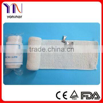 pure cotton elastic crepe bandage CE FDA Certificated Manufacturer