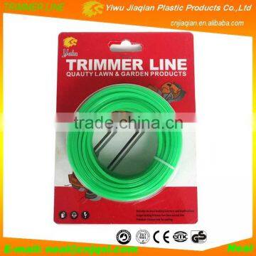Grass Cutter Replacement Parts 15m Length Star Shape Nylon Grass Trimmer Line Grass Cutter Nylon Line With Blister Card