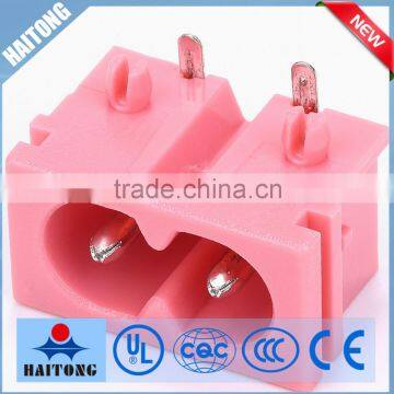 250V 16A AC 2 pin ac power socket plastic pink AC socket