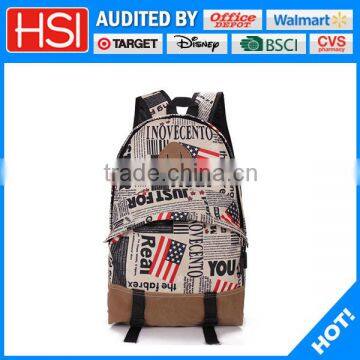 hot new products for 2016 America flag printing backpack flag