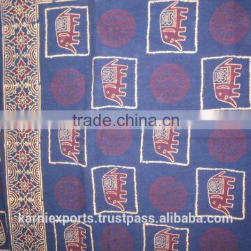 Home textile use beautiful hand block cotton bed sheet /Twill,Jacquard Style and Adult Age Group Cotton Be