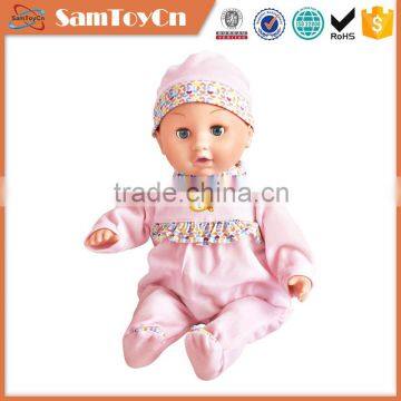 15 inch girl toys stuffed real baby dolls with IC