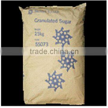 Refined sugar bag 50lb with 100% virgin material woven bag 50kg