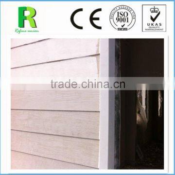 7.5mm Deep Wooden Grain Fiber Cement Siding Board For External Wall