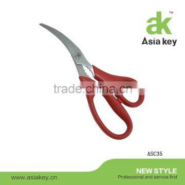 Yangjiang manufacturer plastic handle Sea food scissors