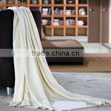 Luxury and Soft White Light Silk Blanket