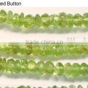 Peridot Faceted Rondelle Beads