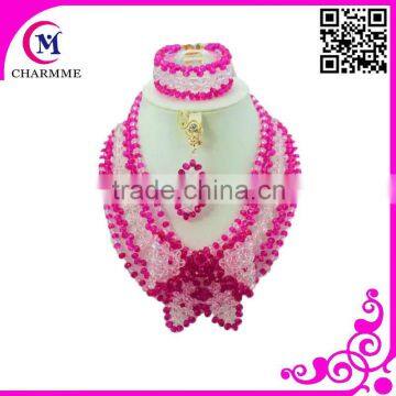 red coral bead necklace set with big fashion party jewelry set for african beads jewelry set