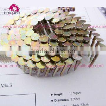 15 degree coil roofing coil nails