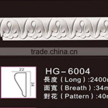 Factory price high-density PU (polyurethane) foam chair rails moulding for integrated wall;ceiling decoration