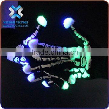 2016 Led Light Up Skull Glove/Handmade Led Finger Glove,led Glove Light photo-4