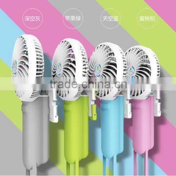 2016 New 3 IN 1 Mini USB Fan Monopod, USB Fan with Power Bank, Selfie Stick USB Fan