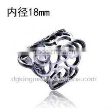 2013 Stylish Rings 925 Sterling Silver Rings Hollow Out Rings Without Crystal