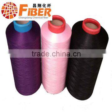 polyester multifilament yarn dyed